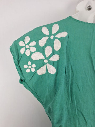 Second-Hand - Chasing Unicorns Pine Green V Neck Jumpsuit Size OSFA - SwapUp