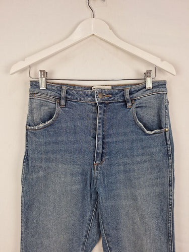 Second-Hand - Wrangler Mid wash Hi Pins Jeans Size 10 - SwapUp