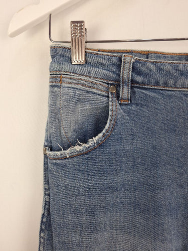 Second-Hand - Wrangler Mid wash Hi Pins Jeans Size 10 - SwapUp