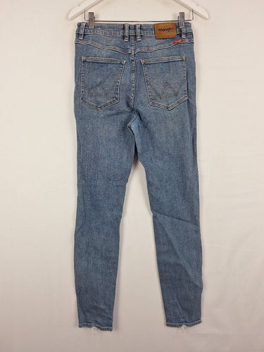 Second-Hand - Wrangler Mid wash Hi Pins Jeans Size 10 - SwapUp