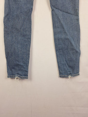 Second-Hand - Wrangler Mid wash Hi Pins Jeans Size 10 - SwapUp