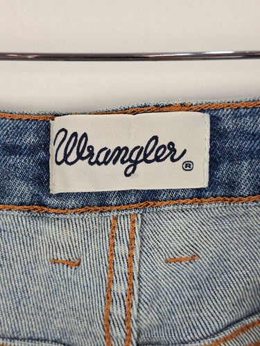 Second-Hand - Wrangler Mid wash Hi Pins Jeans Size 10 - SwapUp