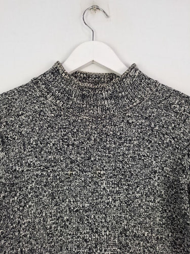 Second-Hand - Witchery Salt and Pepper Cashmere Wool Blend Mini Dress Size S - SwapUp