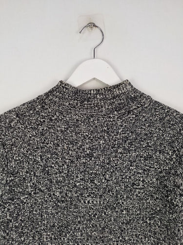 Second-Hand - Witchery Salt and Pepper Cashmere Wool Blend Mini Dress Size S - SwapUp