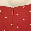 Second-Hand - Princess Highway Mulberry Spot Waist Tie Dress Size 12 - SwapUp