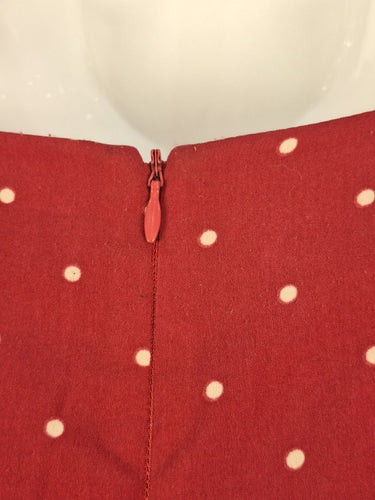Second-Hand - Princess Highway Mulberry Spot Waist Tie Dress Size 12 - SwapUp