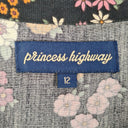 Second-Hand - Princess Highway Plum Floral Casual Shirt Size 12 - SwapUp