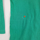 Second-Hand - Emily May Forest Green Long Sleeve Shoulder Pad Top Size 12 - SwapUp