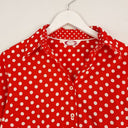 Second-Hand - Gloster Fun Red Polka Half Sleeve Shirt Size 10 - SwapUp