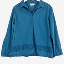 Second-Hand - Harry Potter Muted Blue Embroidered Trim Shirt Size L - SwapUp