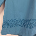 Second-Hand - Harry Potter Muted Blue Embroidered Trim Shirt Size L - SwapUp