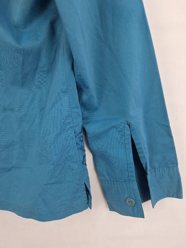 Second-Hand - Harry Potter Muted Blue Embroidered Trim Shirt Size L - SwapUp