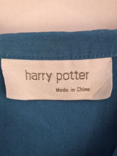 Second-Hand - Harry Potter Muted Blue Embroidered Trim Shirt Size L - SwapUp