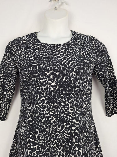 Second-Hand - Witchery Snow Leopard Drop Waist Dress Size 8 - SwapUp