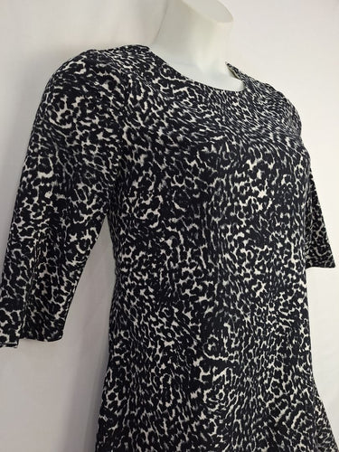 Second-Hand - Witchery Snow Leopard Drop Waist Dress Size 8 - SwapUp