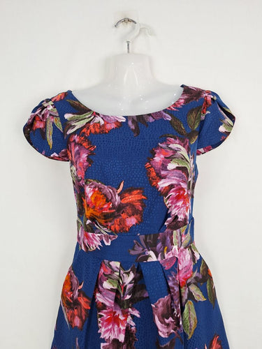 Second-Hand - Moulinette Soeurs Luxury Floral Sheath Midi Dress Size 6 - SwapUp