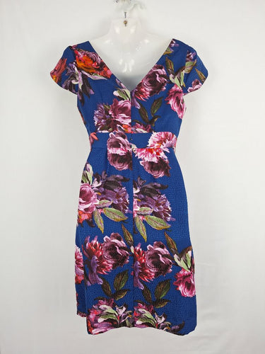 Second-Hand - Moulinette Soeurs Luxury Floral Sheath Midi Dress Size 6 - SwapUp