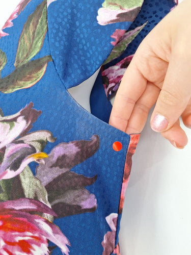 Second-Hand - Moulinette Soeurs Luxury Floral Sheath Midi Dress Size 6 - SwapUp
