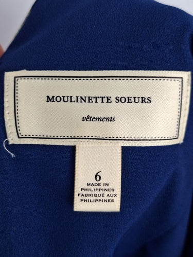 Second-Hand - Moulinette Soeurs Luxury Floral Sheath Midi Dress Size 6 - SwapUp