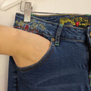 Second-Hand - Desigual Embroidered Cinched Ankle Jeans Size S - SwapUp