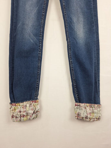 Second-Hand - Desigual Embroidered Cinched Ankle Jeans Size S - SwapUp