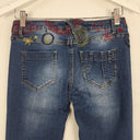 Second-Hand - Desigual Embroidered Cinched Ankle Jeans Size S - SwapUp