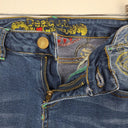 Second-Hand - Desigual Embroidered Cinched Ankle Jeans Size S - SwapUp