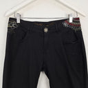 Second-Hand - Desigual Black Embroidered Cinched Ankle Jeans Size S - SwapUp