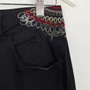 Second-Hand - Desigual Black Embroidered Cinched Ankle Jeans Size S - SwapUp