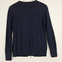 Second-Hand - Heine Navy Gold Zip Jacket Size 10 - SwapUp