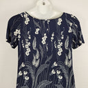 Second-Hand - Leona Edmiston Navy Dotted Midi Dress Size S - SwapUp
