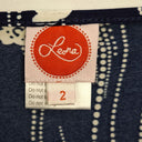 Second-Hand - Leona Edmiston Navy Dotted Midi Dress Size S - SwapUp