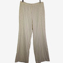 Second-Hand - David Lawrence Off White Pinstriped Pants Size 12 - SwapUp