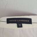 Second-Hand - David Lawrence Off White Pinstriped Pants Size 12 - SwapUp