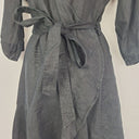 Second-Hand - Witchery Linen Long Sleeve Mini Wrap Dress Size 8 - SwapUp