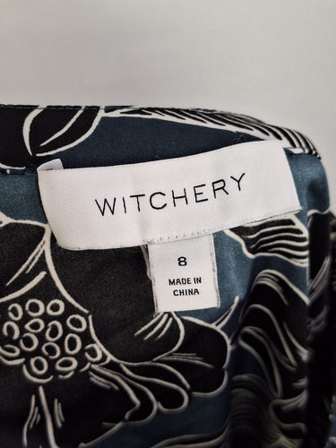 Second-Hand - Witchery Moody Floral Tiered Mini Dress Size 8 - SwapUp
