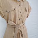 Second-Hand - Witchery Sandy Linen Structured Safari Dress Size 8 - SwapUp