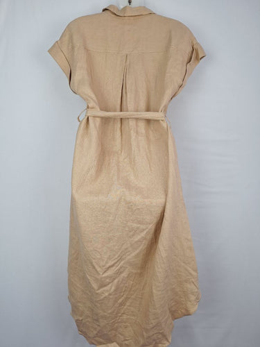 Second-Hand - Witchery Sandy Linen Structured Safari Dress Size 8 - SwapUp