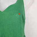 Second-Hand - Witchery Moss Green Summer Tiered Linen Dress Size 8 - SwapUp
