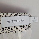 Second-Hand - Witchery Dotted Wave Choppy Hem Midi Skirt Size 8 - SwapUp