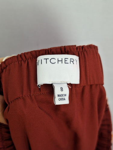 Second-Hand - Witchery Warm Cinnamon Gardenia Skirt Size 8 - SwapUp