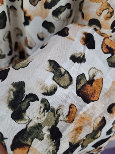 Second-Hand - Witchery Abstract Watercolour Flowy Dress Size 8 - SwapUp