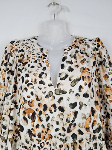 Second-Hand - Witchery Abstract Watercolour Flowy Dress Size 8 - SwapUp