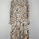 Second-Hand - Witchery Abstract Watercolour Flowy Dress Size 8 - SwapUp