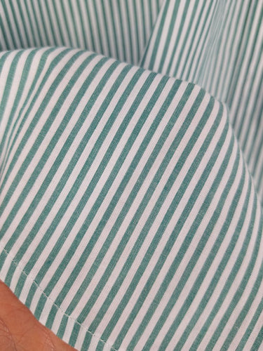 Second-Hand - Witchery Classic Green Striped Shirt Size 8 - SwapUp