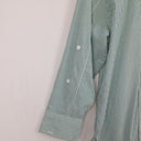 Second-Hand - Witchery Classic Green Striped Shirt Size 8 - SwapUp