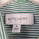 Second-Hand - Witchery Classic Green Striped Shirt Size 8 - SwapUp