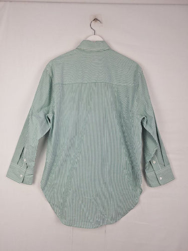 Second-Hand - Witchery Classic Green Striped Shirt Size 8 - SwapUp