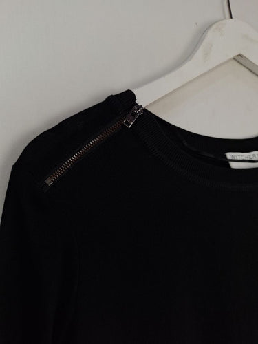 Second-Hand - Witchery Classic Shoulder Zip Top Size S - SwapUp