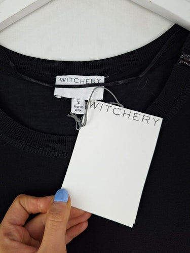 Second-Hand - Witchery Classic Shoulder Zip Top Size S - SwapUp